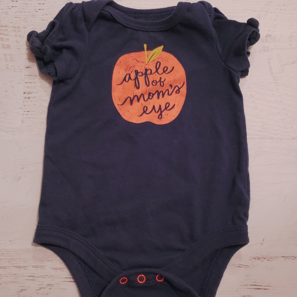 4 FOR $20 | Baby Girl 3mo Onesie Fall Apple